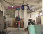 3-Pillar Mounted Glass Manipulator Can Also Be Wall Mounted